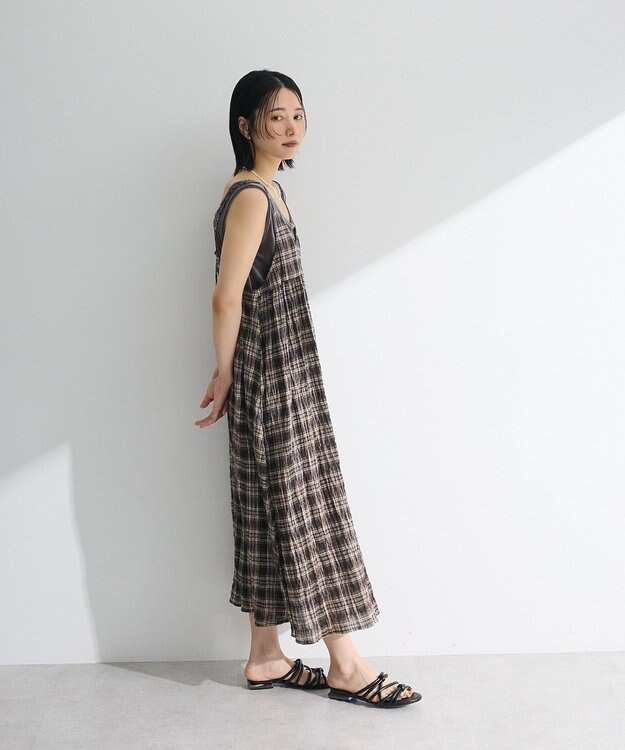 Green Parks Ｉ　ボリュームキャミワンピース Brown