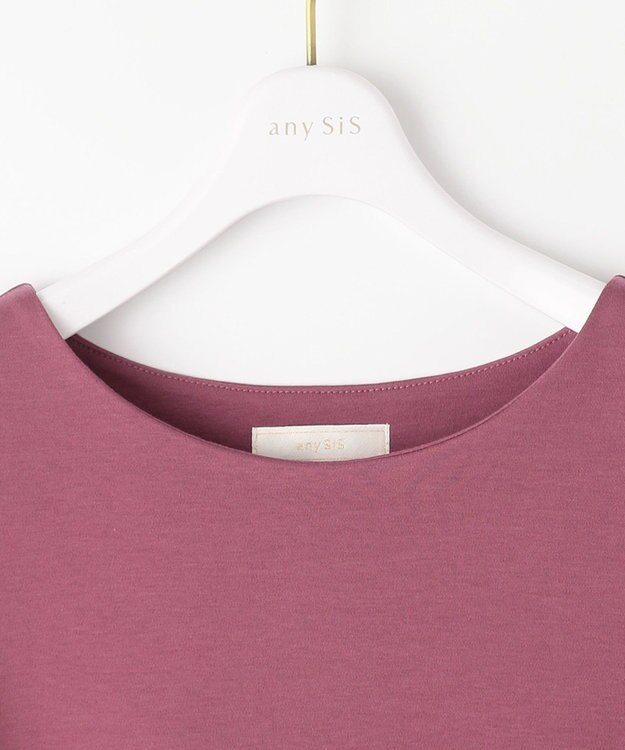 ANY SIS S 【洗える】マジョリカスリーブ プルオーバー プラム