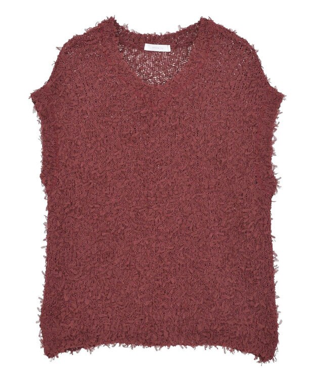 Green Parks ・ｓｗｉｎｇ　ｂｙ　チュールヤーンワイドプルオーバー Bordeaux