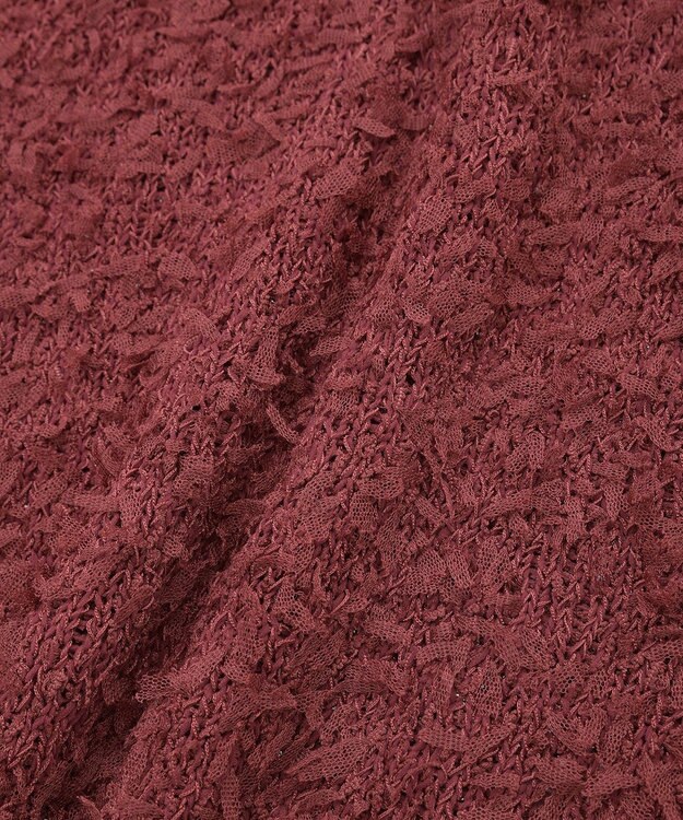 Green Parks ・ｓｗｉｎｇ　ｂｙ　チュールヤーンワイドプルオーバー Bordeaux