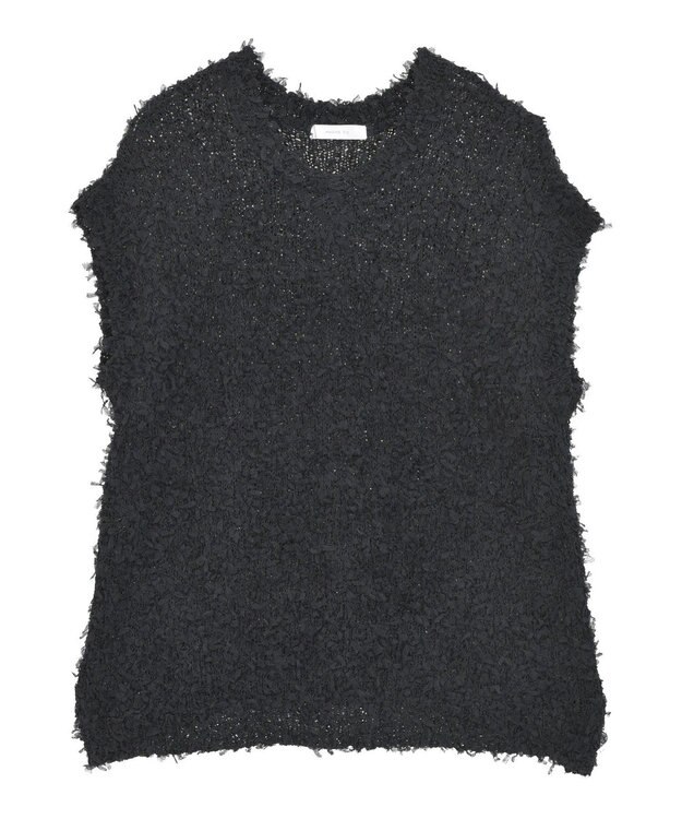 Green Parks ・ｓｗｉｎｇ　ｂｙ　チュールヤーンワイドプルオーバー Black