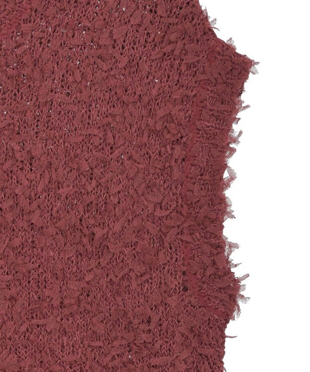 Green Parks ・ｓｗｉｎｇ　ｂｙ　チュールヤーンワイドプルオーバー Bordeaux