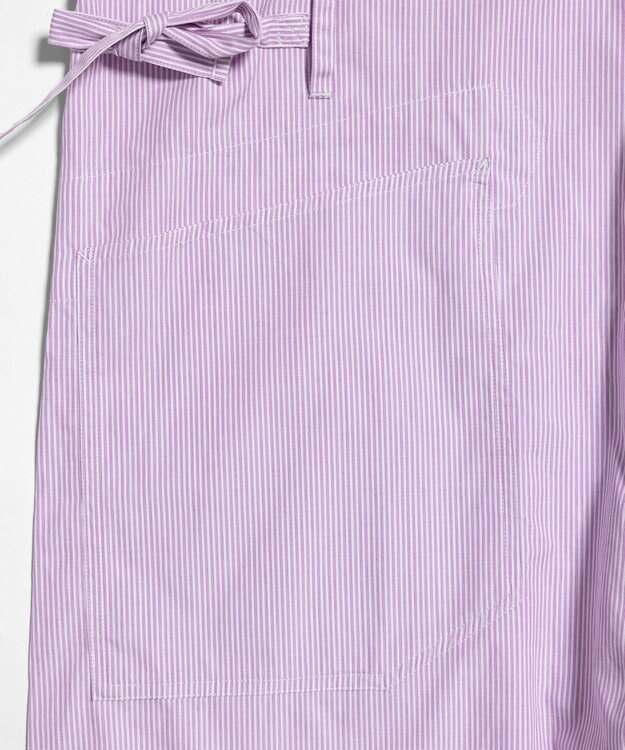 LENO  CANDY STRIPE SALOPETTES / ストライプサロペット PINK