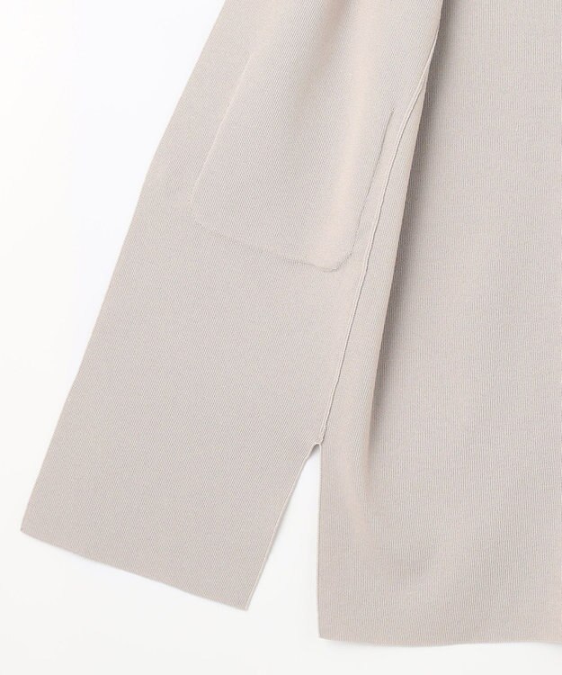 ANY L 【洗濯機可能】スタイルアップ ニットジレ サンドベージュ