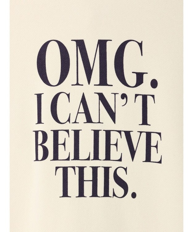 earth music&ecology ロゴスウェットフーディー Ivory