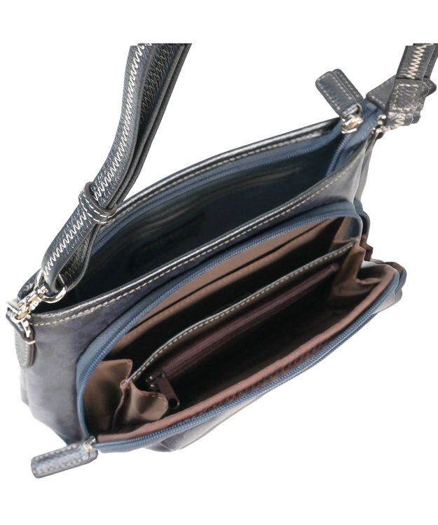 PELLE BORSA お財布ポシェット Alive アライブ 4439 ネイビー