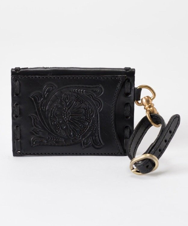 GRACE CONTINENTAL MSフラップカードホルダー ブラック