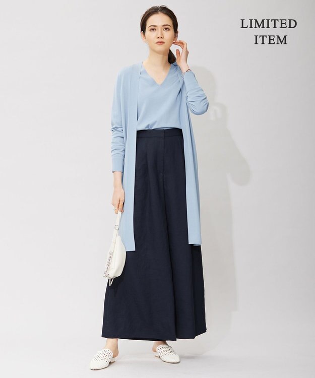 ICB 【WEB限定】 Slub タックパンツ ネイビー系