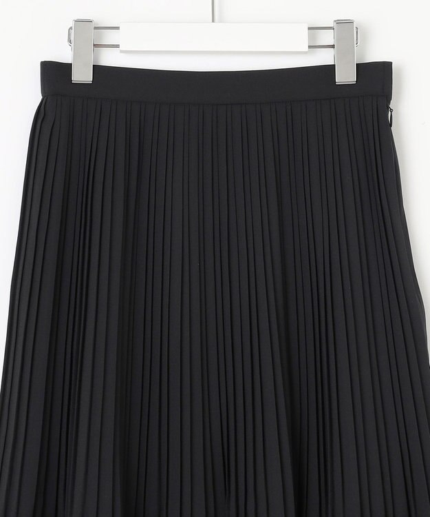 J.PRESS LADIES S 【洗える】ノルディス2wayジョーゼット プリーツ スカート ブラック系