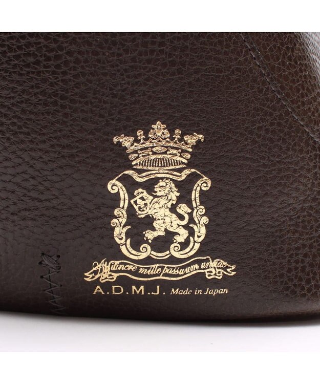 A.D.M.J. 【牛革】ノーブルファスナートート25cm(Dカン＋) GRIGIO