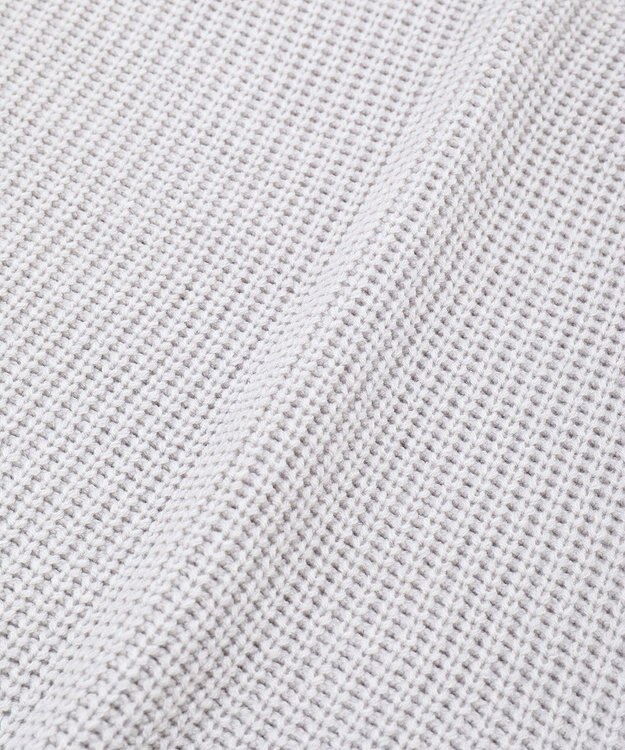 earth music&ecology 【毛玉防止 / 洗濯機洗い可】アンチピリングクロスネックルーズニット Gray