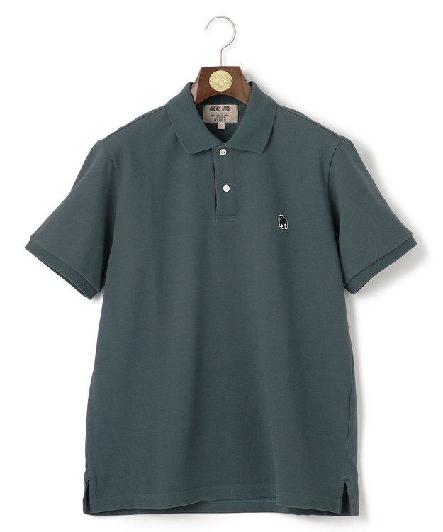 J.PRESS MEN 気品と愛嬌のバランスが抜群！【J.PRESS人気NO1ポロシャツ】 バックブルカノコレジメン ポロシャツ グリーン系