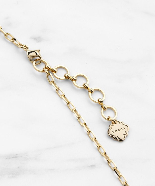 TOCCA LINE PEARL NECKLACE 淡水パールネックレス ゴールド系