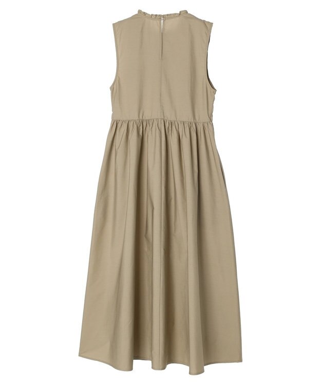 Green Parks ・Ｄｏｕｂｌｅ　Ｆｌａｇｓ　シャーリングノースリワンピ Beige