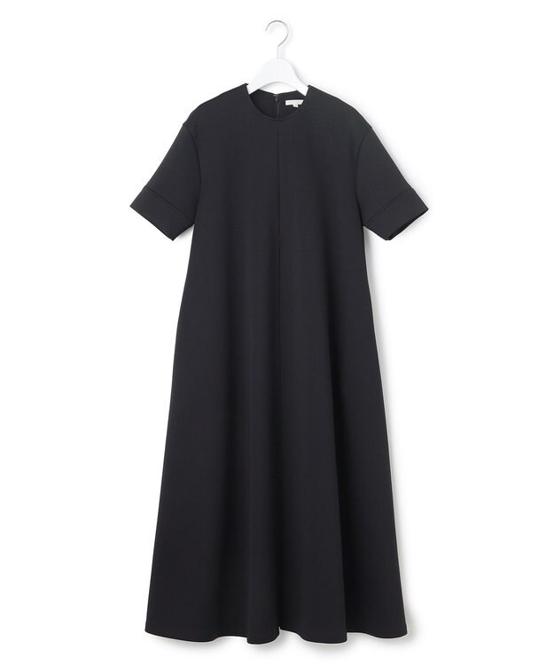 23区 【R(アール)】アクアスーティングジャージー Aライン ワンピース ブラック系