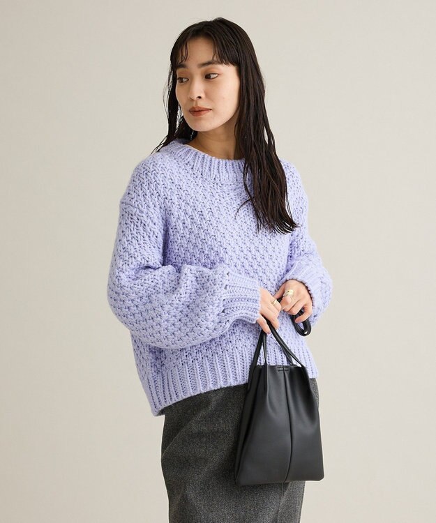 CRAFT STANDARD BOUTIQUE ローゲージカノコニットプルオーバー Light Purple