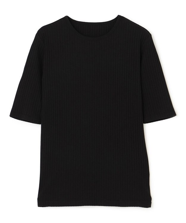 uncrave 【ご好評につき追加生産】コットンレーヨン リブカットソー（uncrave STANDARD） ブラック