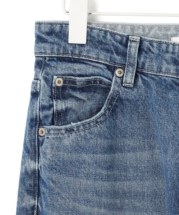 ICB L 【洗える】 ウォーターリサイクルテーパードデニム ブルー系