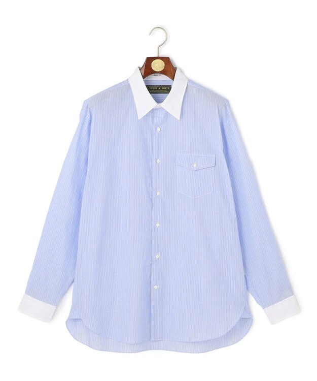 J.PRESS MEN 【WEB・一部店舗限定】Airy Touch Seersucker Shirt サックスブルー系1