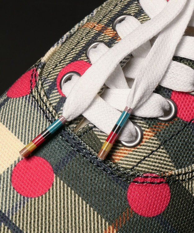 Paul Smith Paul Smith Loves Barbour キャンバススニーカー グリーン