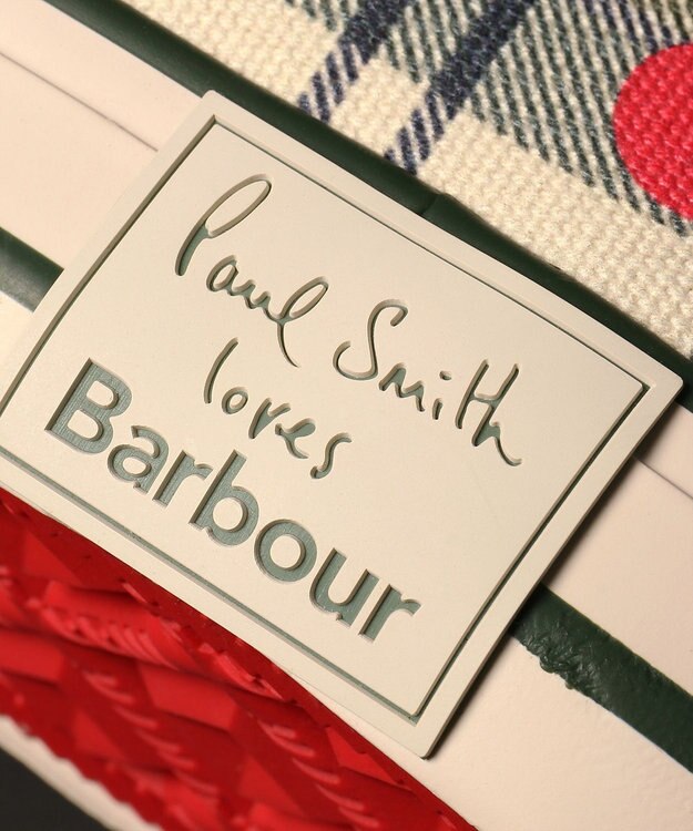 Paul Smith Paul Smith Loves Barbour キャンバススニーカー グリーン