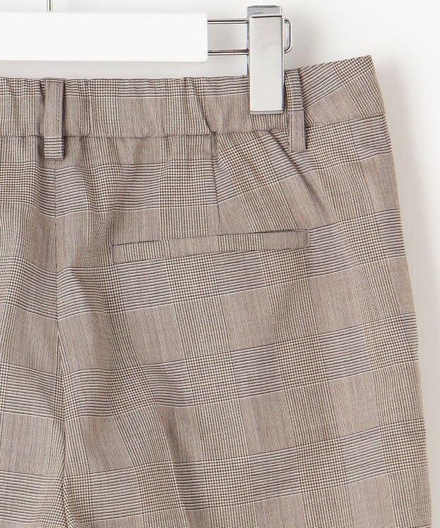 J.PRESS LADIES T/R/W グレンチェック パンツ ブラウン系3