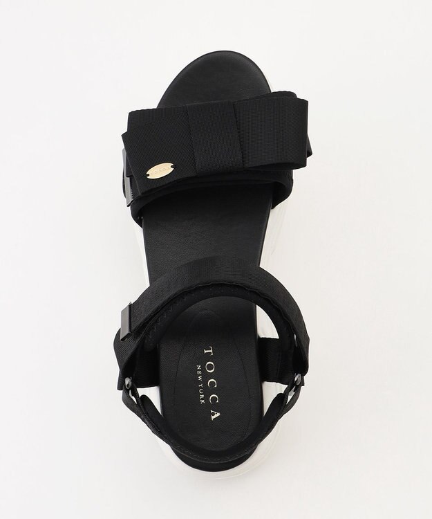 TOCCA RIBBON KNOT SPORTS SANDALS サンダル ブラック系