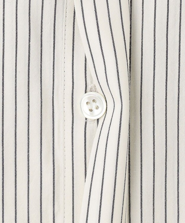 ICB 【洗える】CRySiタイプライター ロングシャツ オフホワイト系柄