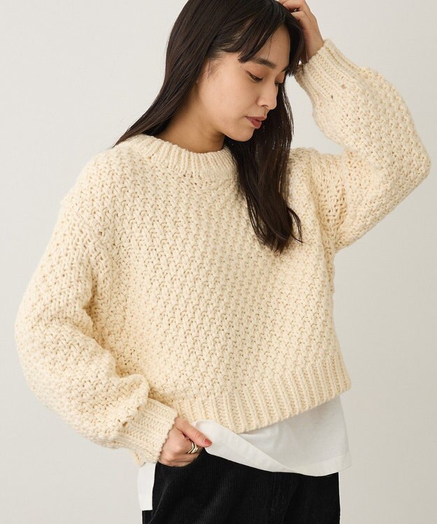 CRAFT STANDARD BOUTIQUE ローゲージカノコニットプルオーバー Light Purple