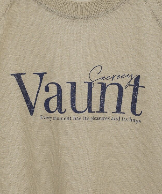 AMERICAN HOLIC プリントロゴシアーニットプルオーバー Olive