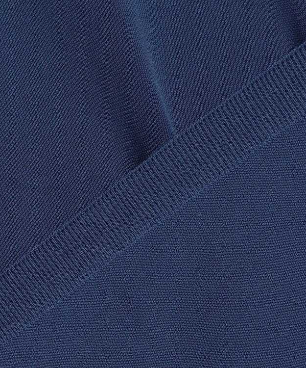 J.PRESS MEN 機能×縫製₌快適な着心地 「高見え」ニットポロ【接触冷感 / 洗える】ホールガーメントニット ポロシャツ ブルー系
