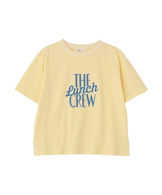 CRAFT STANDARD BOUTIQUE フロッキープリントＴシャツ Light Yellow