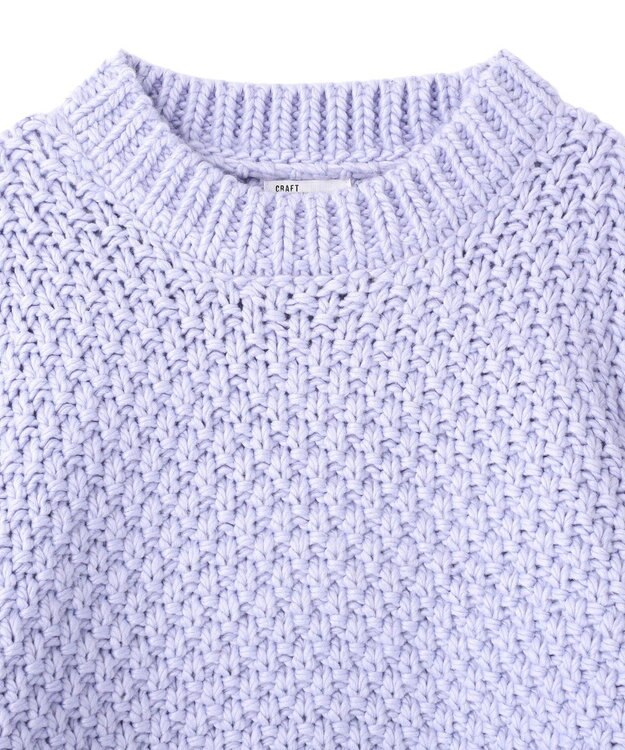 CRAFT STANDARD BOUTIQUE ローゲージカノコニットプルオーバー Light Purple