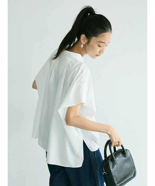 CRAFT STANDARD BOUTIQUE ステンサイドソリッドブラウス White