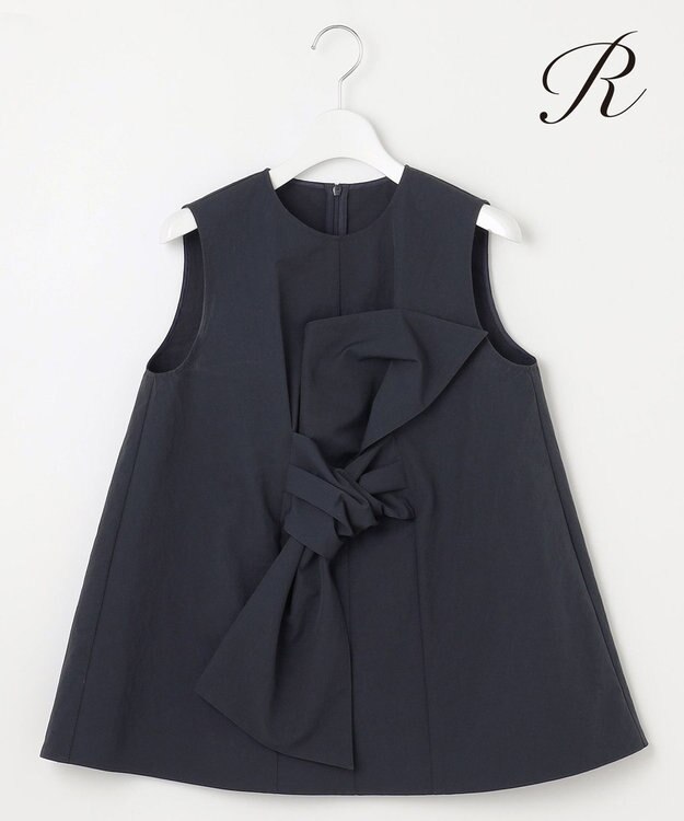 23区 【R(アール)】エンシュク ノースリーブブラウス ネイビー系