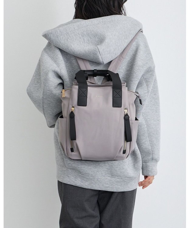 MioFIRANO はっ水軽量ナイロン2WAYリュック　FIRANO フィラノ GRAY