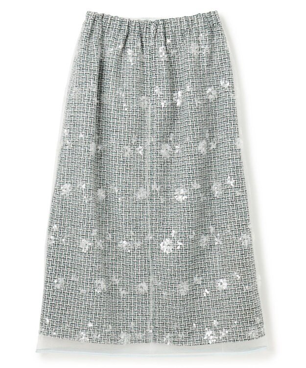 TOCCA SPANGLE OF FLOWER スカート グリーン系5