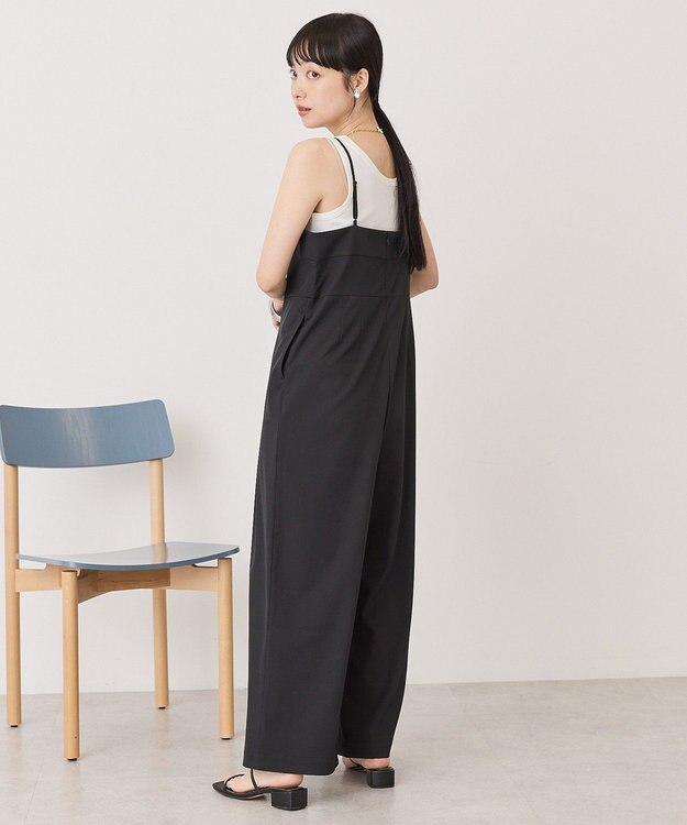 AMERICAN HOLIC 【2点セット】ロングレースジレ+サロペット Black