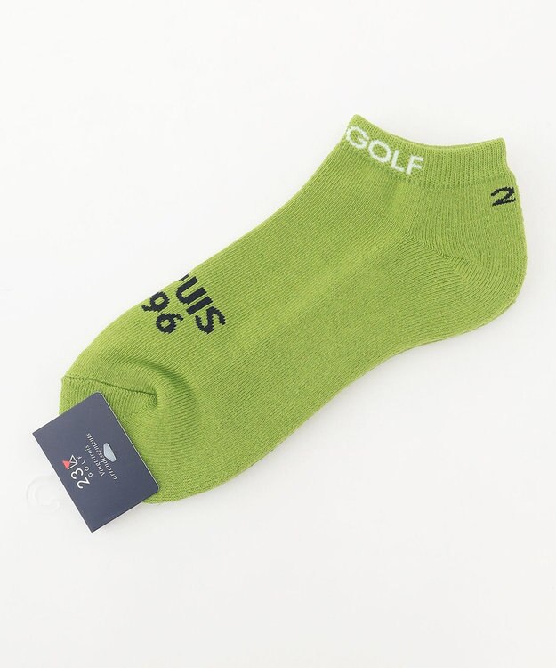 23区GOLF 【MEN】グラフィック アンクルソックス ライトグリーン系
