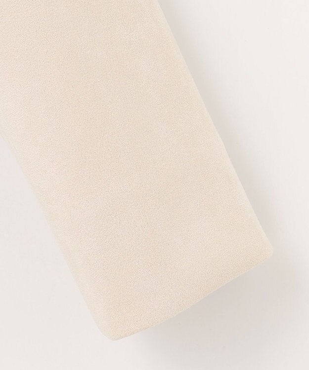 ANY SIS L 【洗える】スエードライクトリミング コート アイボリーベージュ