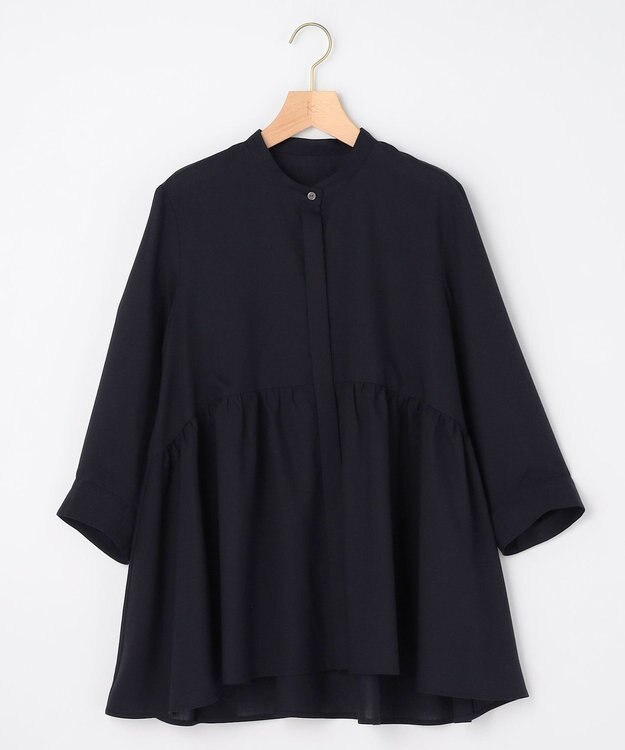 組曲 S 【先行予約】ニューリヨセルシャーティングペプラム ブラウス ネイビー系