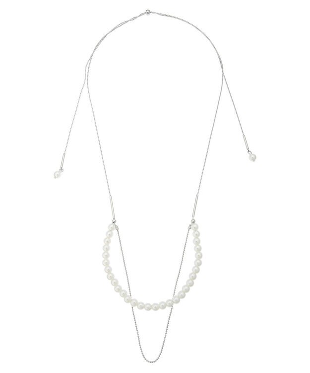 Green Parks ｅｖｅｒｙ　ｗａｌｋ．パールスライドネックレス Silver