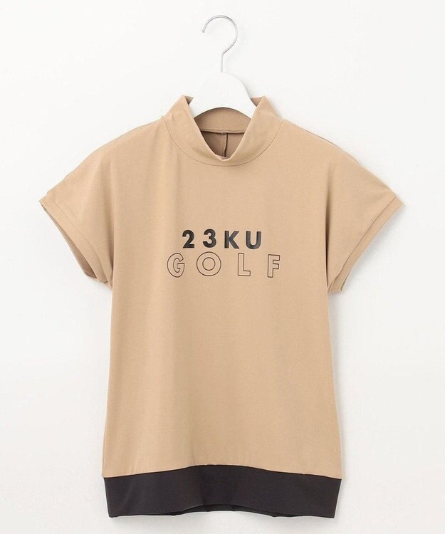 23区GOLF 【WOMEN】ベアスムース モックネック ベージュ系