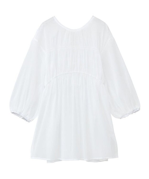 Green Parks ２ＷＡＹ　シアーギャザーチュニック Off White