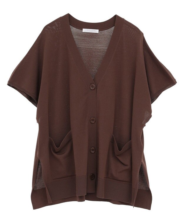 Green Parks フレンチスリーブカーディガン Brown