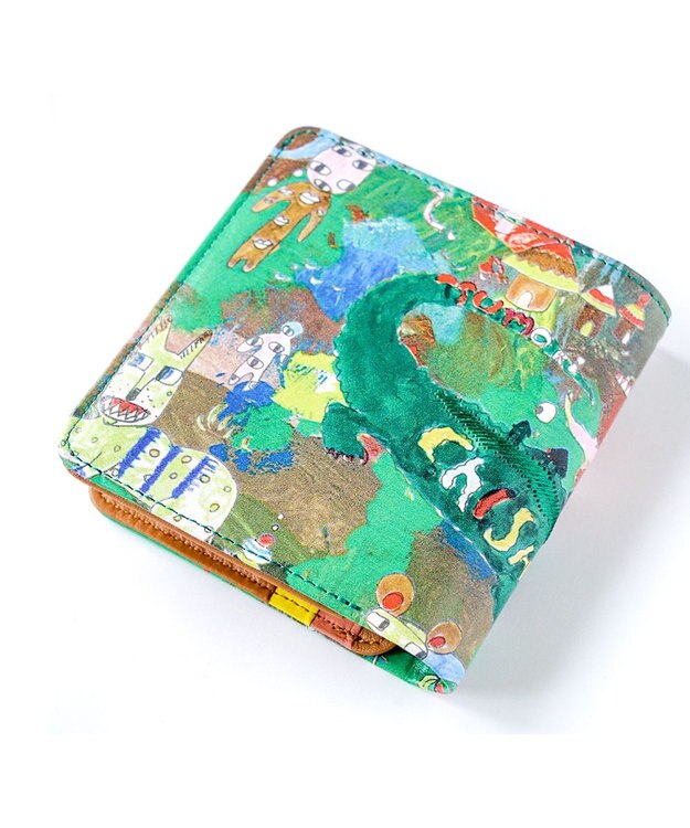 tsumori chisato CARRY カモフラージュサファリ　折り財布 グリーン