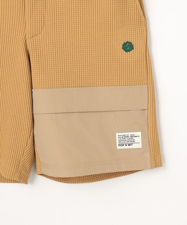 PW CIRCULUS 【MEN】ワッフルショーツ 2026年モデル ゴルフ ベージュ系