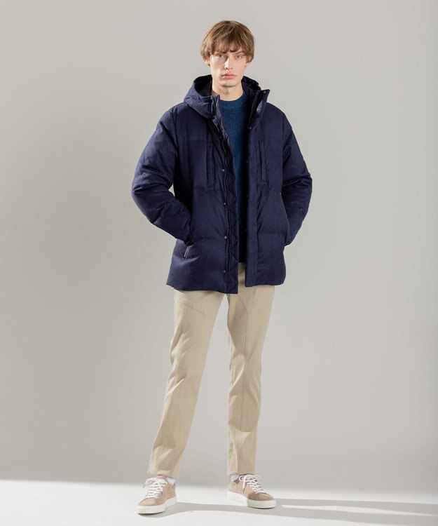 JOSEPH HOMME コマスウェード　ダウンコート ネイビー系