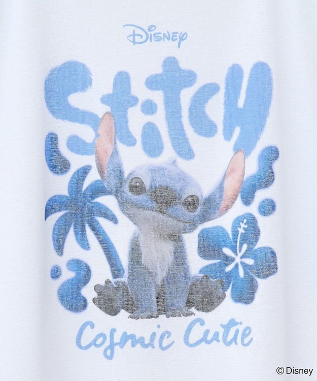 Green Parks スティッチ／シアー半袖ラグランＴシャツ Blue