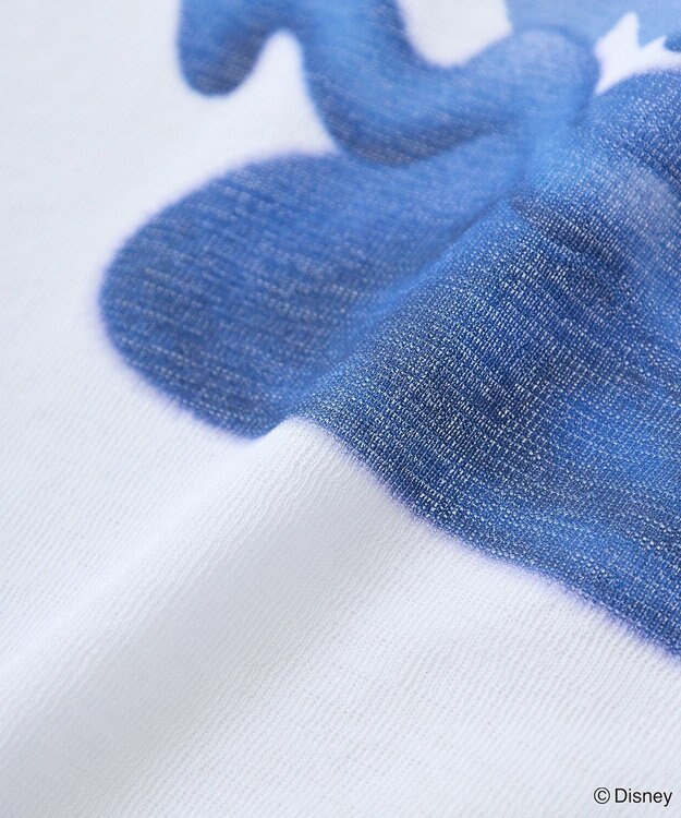 Green Parks スティッチ／シアー半袖ラグランＴシャツ Blue